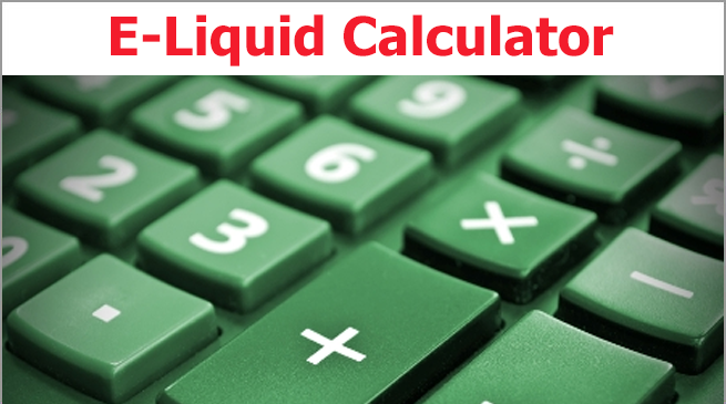 E-Liquid recipe calculator for DIY mixing